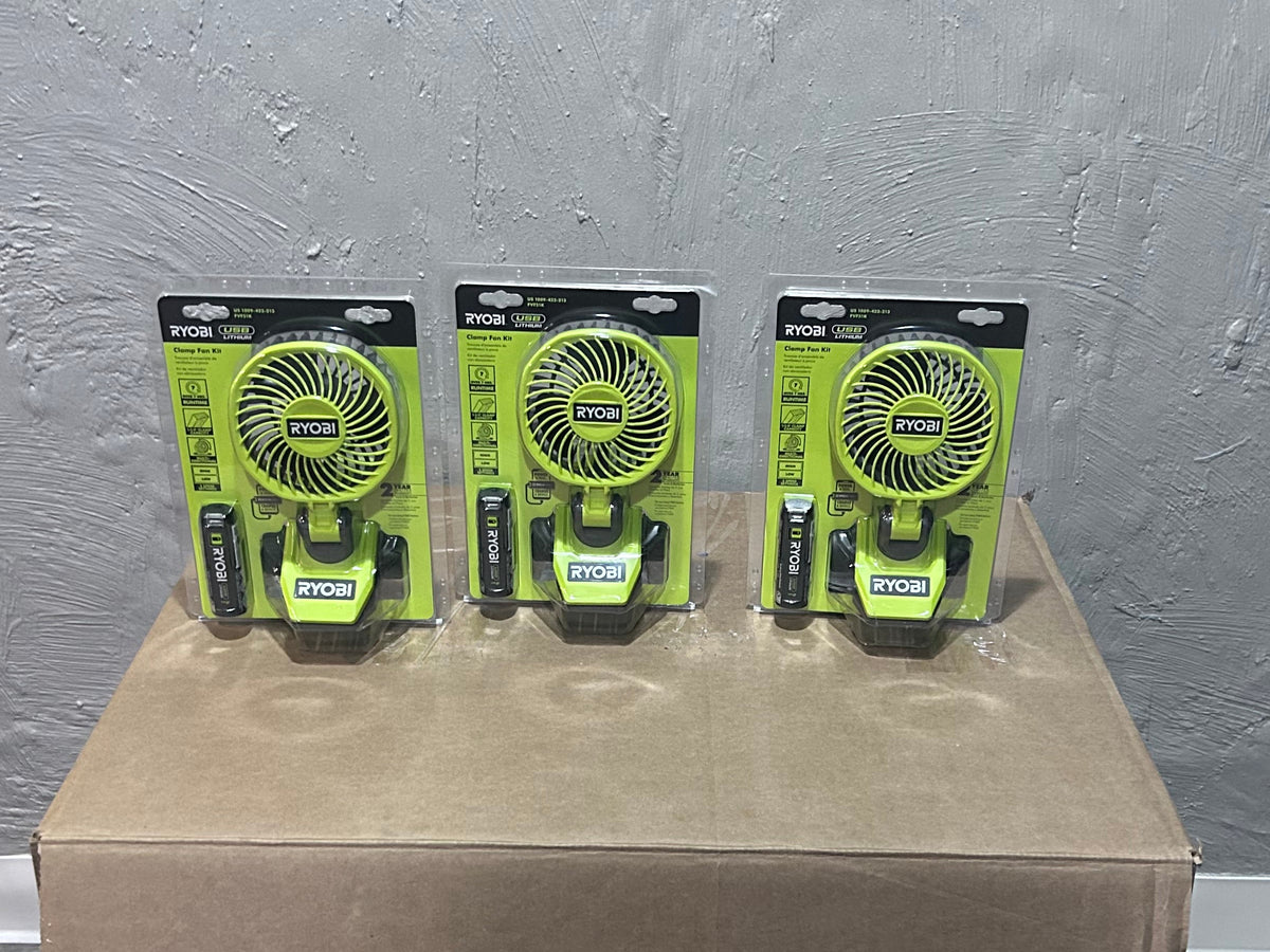 Ryobi Fan. Pick up in Saipan. (New). 1 Fan with 1 battery and charger.