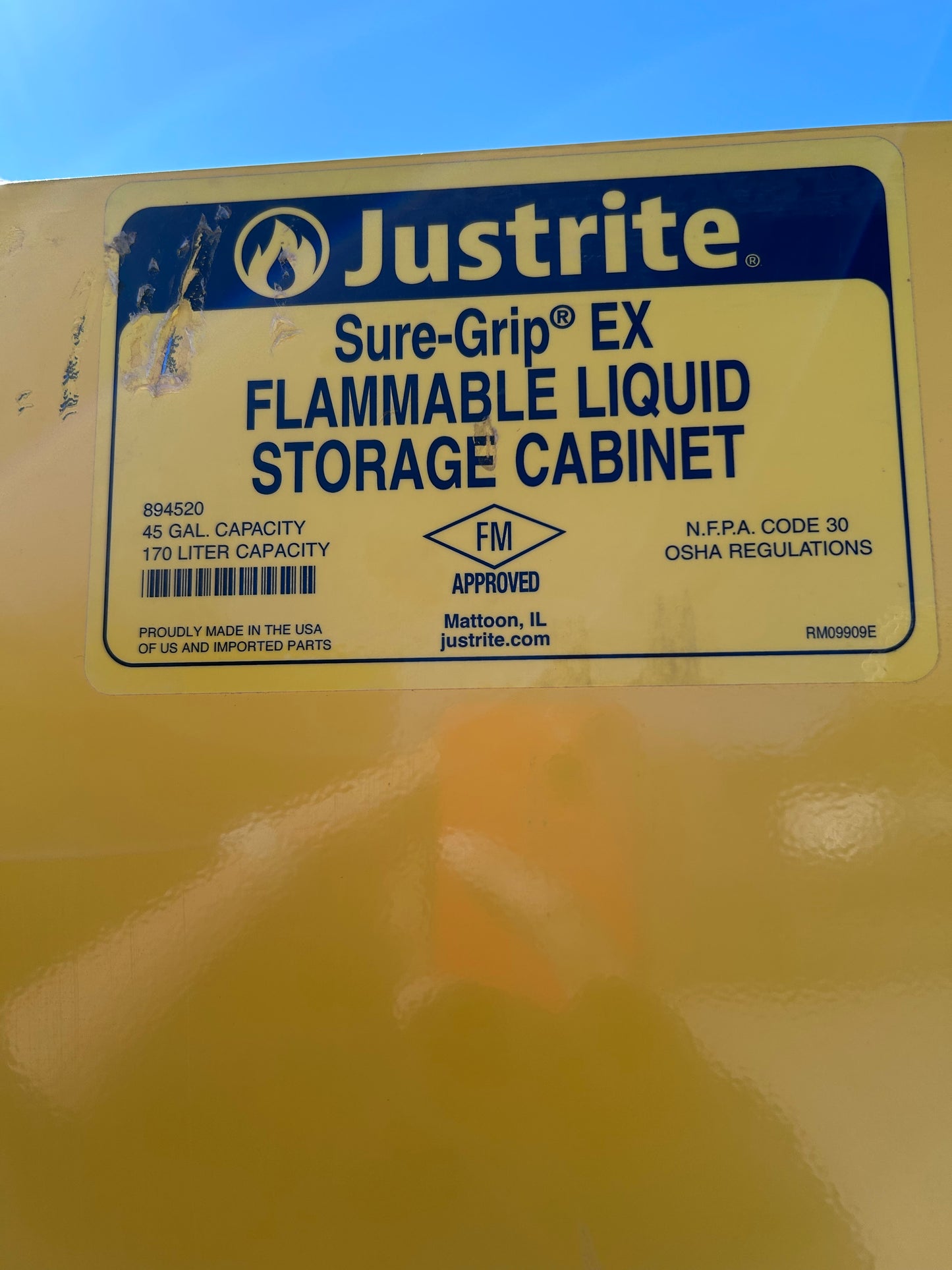 Eagle – Justrite Safety Group 45 Gallon Fire Cabinet 1945X