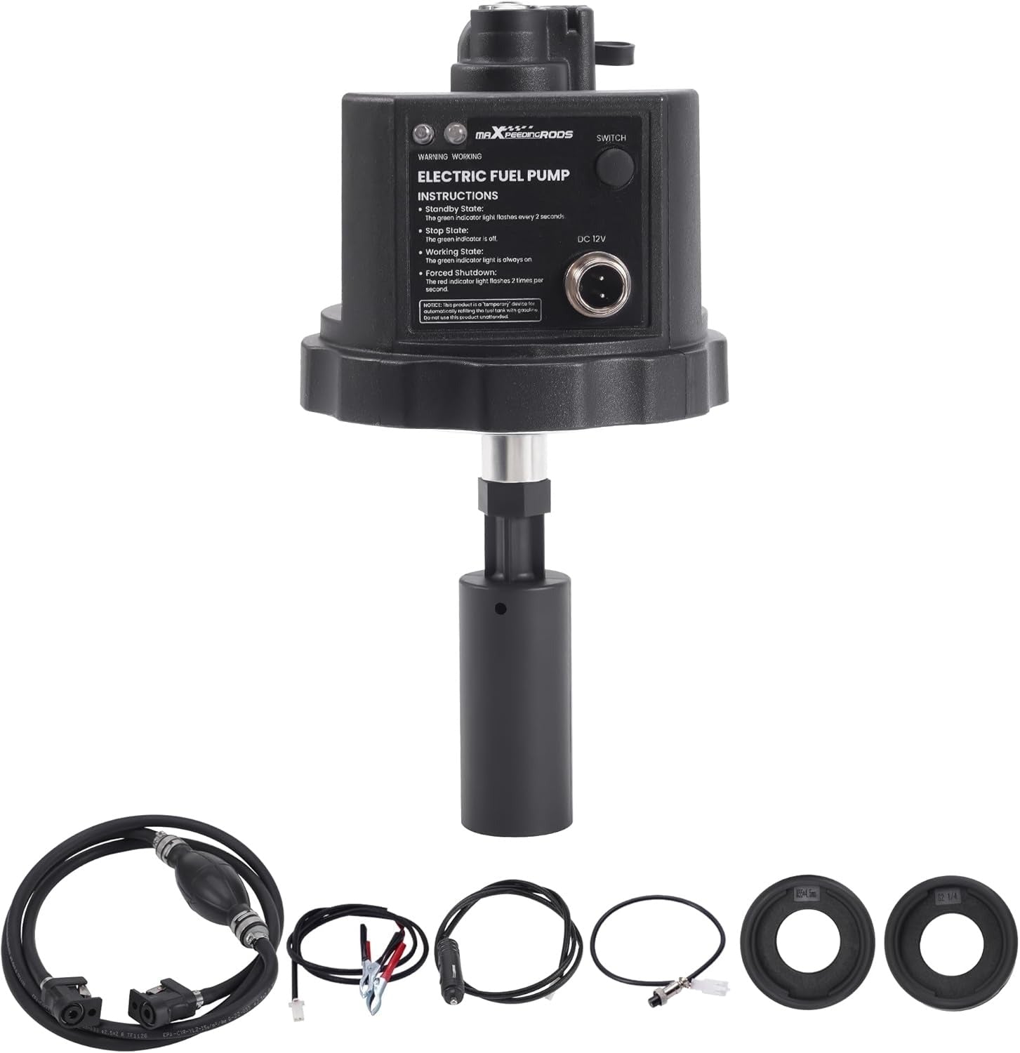 Electric Fuel Pump (12V DC) for Generators | Auto Fuel Sensor | Extended Run System - Durvy Industrial_