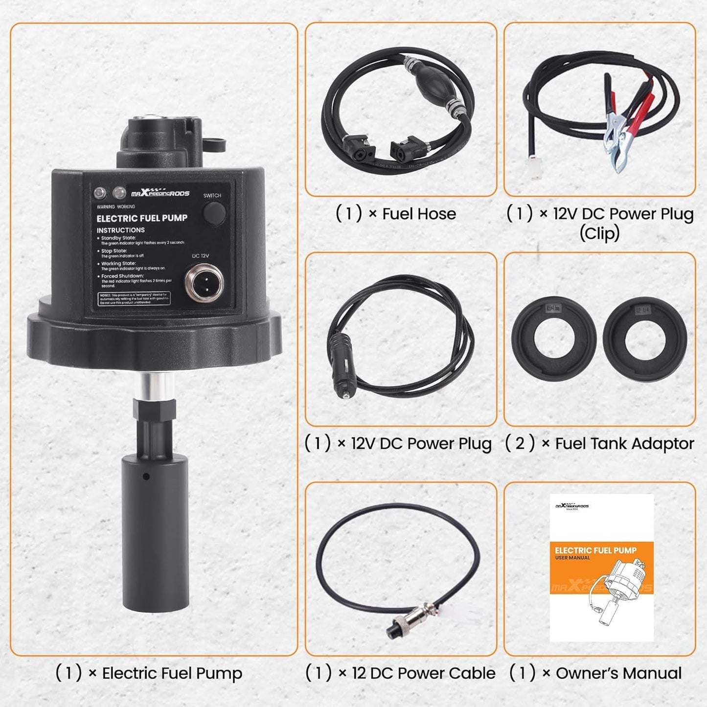 Electric Fuel Pump (12V DC) for Generators | Auto Fuel Sensor | Extended Run System - Durvy Industrial_