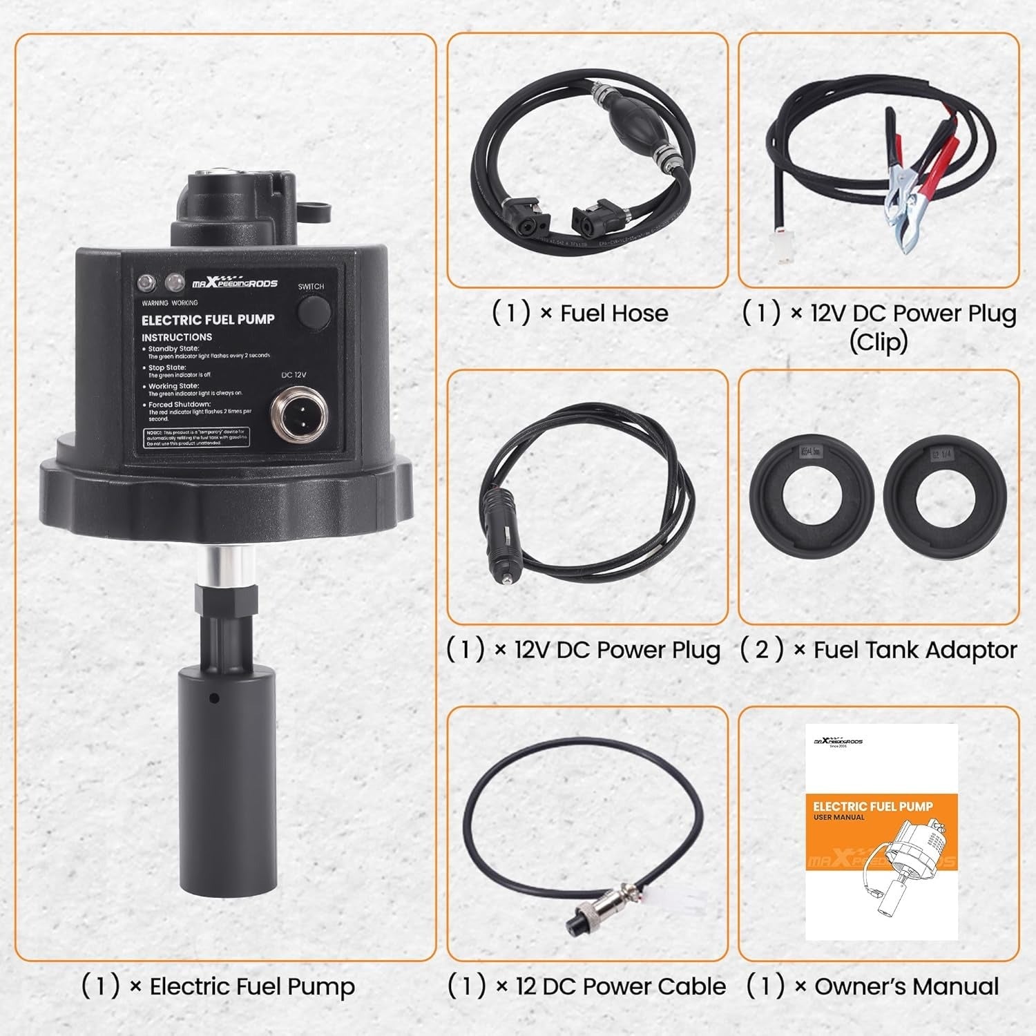 Electric Fuel Pump (12V DC) for Generators | Auto Fuel Sensor | Extended Run System - Durvy Industrial_