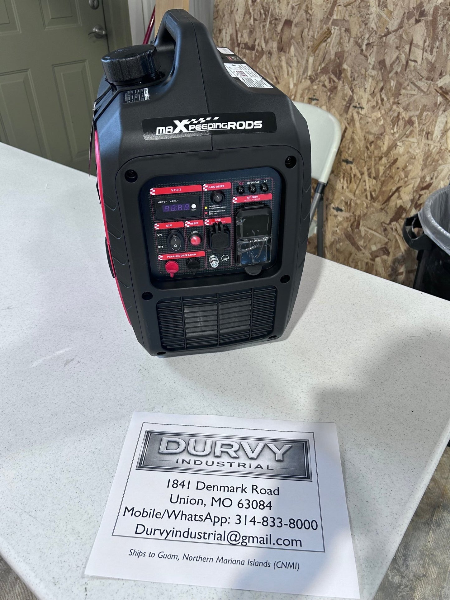 FREE Shipping - MXR2850 2850W Gas Powered Inverter Generator - Durvy Industrial_