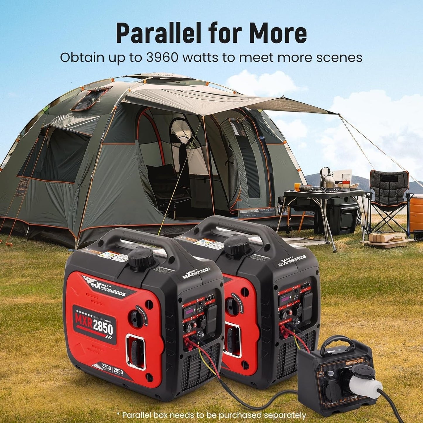 FREE Shipping - MXR2850 2850W Gas Powered Inverter Generator - Durvy Industrial_
