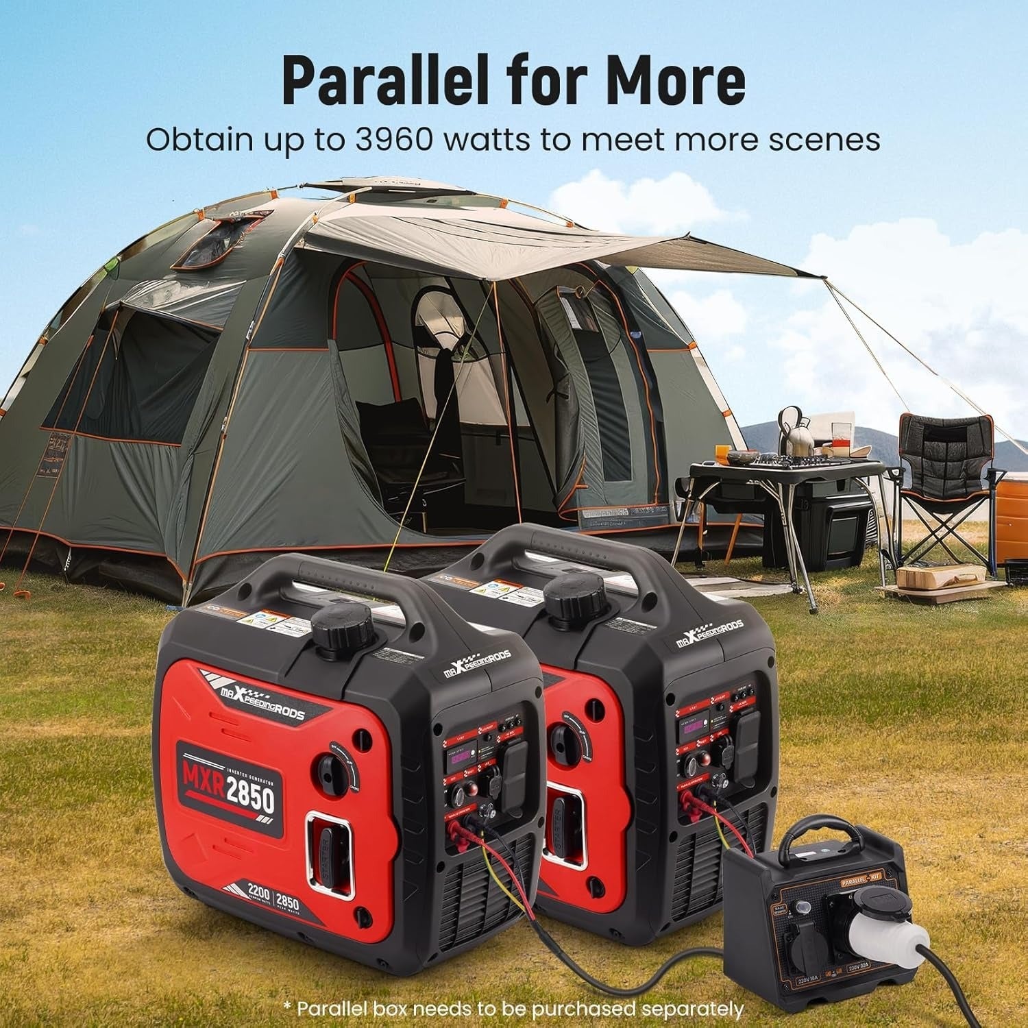 FREE Shipping - MXR2850 2850W Gas Powered Inverter Generator - Durvy Industrial_