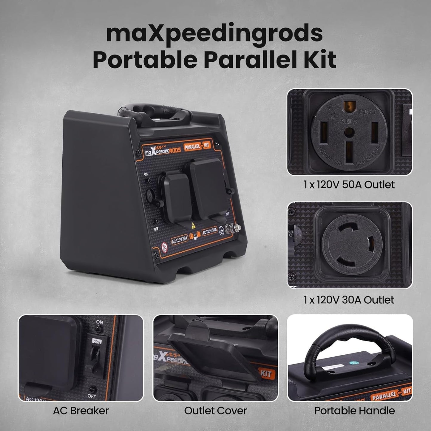 Generator Parallel Kit – 6000W Output | Works with Multiple Generator Brands | 30A & 50A Outlets | Includes Cables & Adapters - Durvy Industrial_