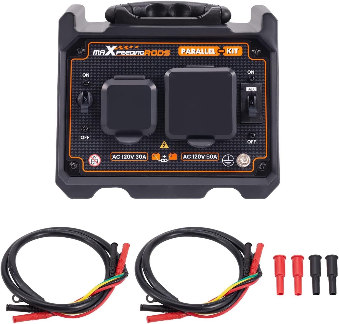 Generator Parallel Kit – 6000W Output | Works with Multiple Generator Brands | 30A & 50A Outlets | Includes Cables & Adapters - Durvy Industrial_