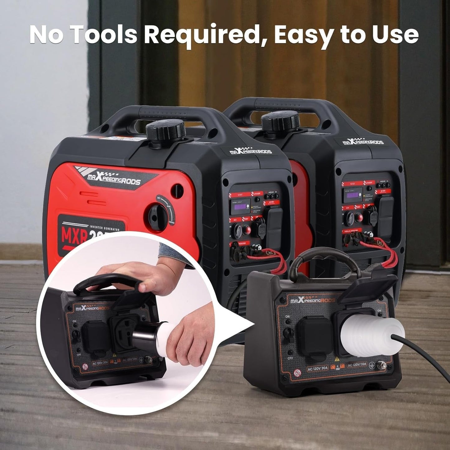 Generator Parallel Kit – 6000W Output | Works with Multiple Generator Brands | 30A & 50A Outlets | Includes Cables & Adapters - Durvy Industrial_