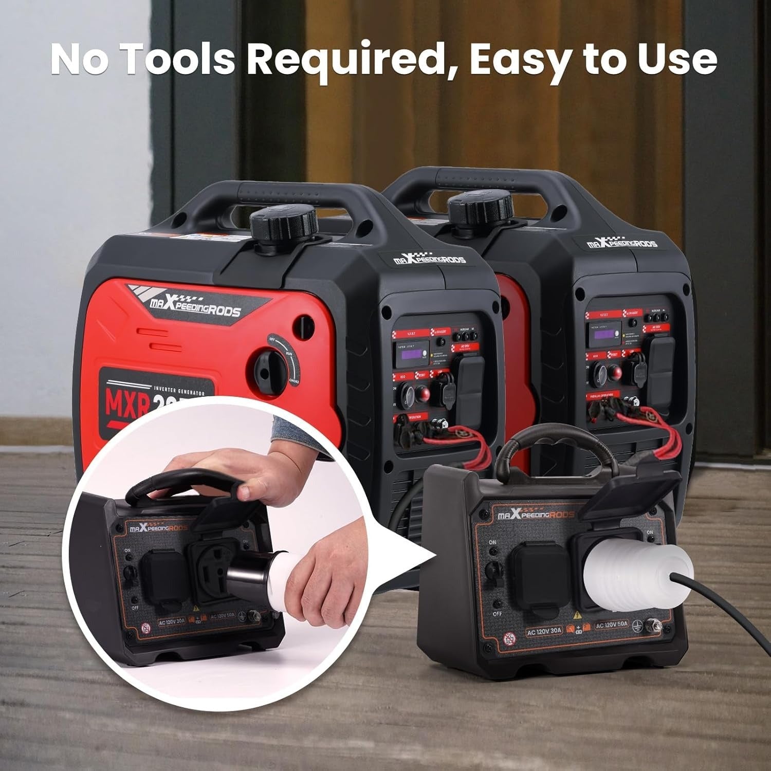 Generator Parallel Kit – 6000W Output | Works with Multiple Generator Brands | 30A & 50A Outlets | Includes Cables & Adapters - Durvy Industrial_