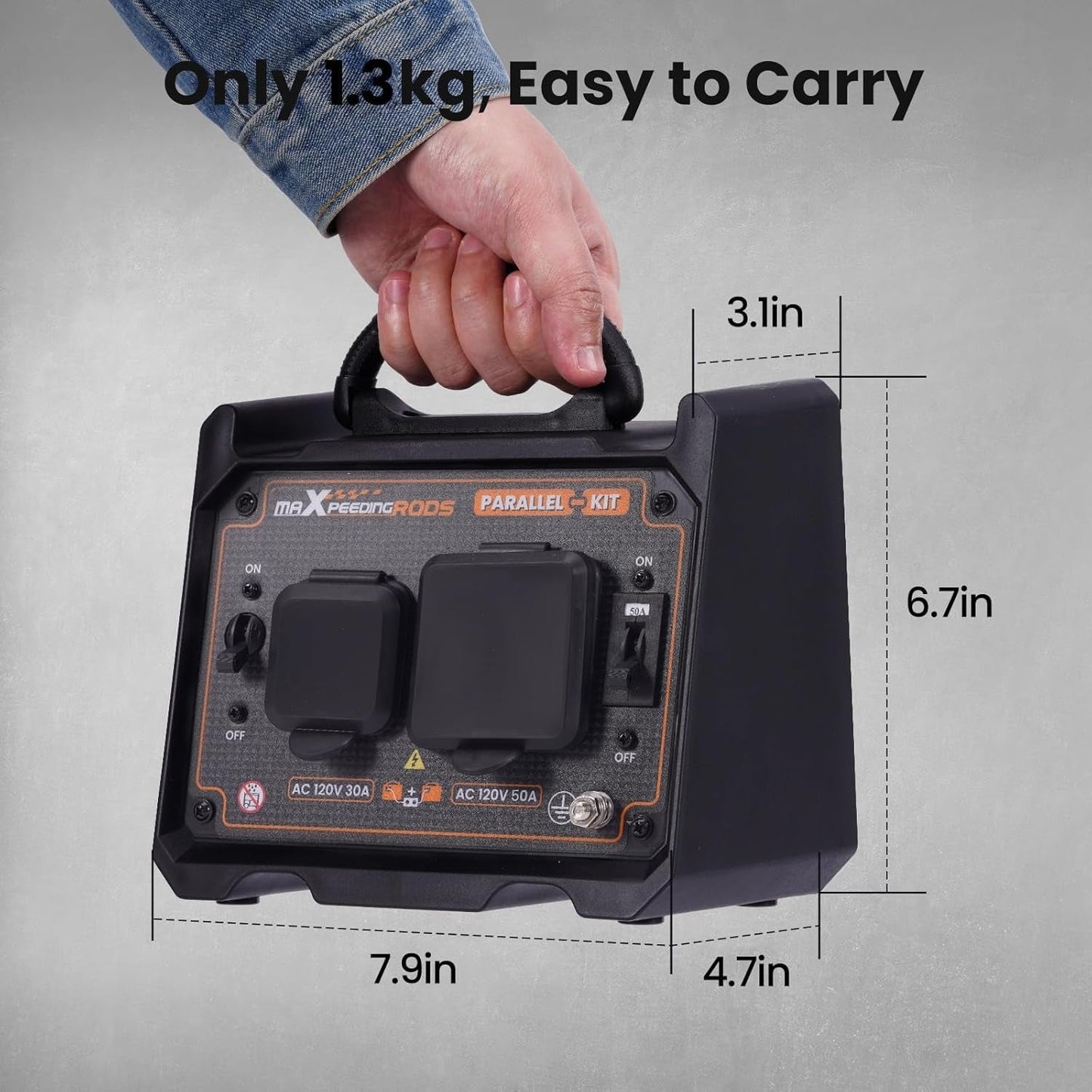 Generator Parallel Kit – 6000W Output | Works with Multiple Generator Brands | 30A & 50A Outlets | Includes Cables & Adapters - Durvy Industrial_