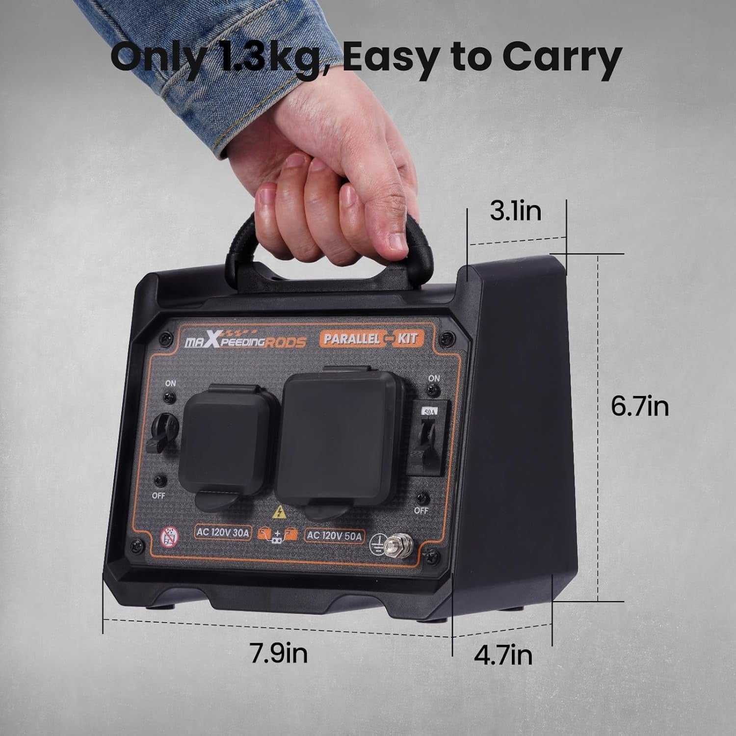 Generator Parallel Kit – 6000W Output | Works with Multiple Generator Brands | 30A & 50A Outlets | Includes Cables & Adapters - Durvy Industrial_