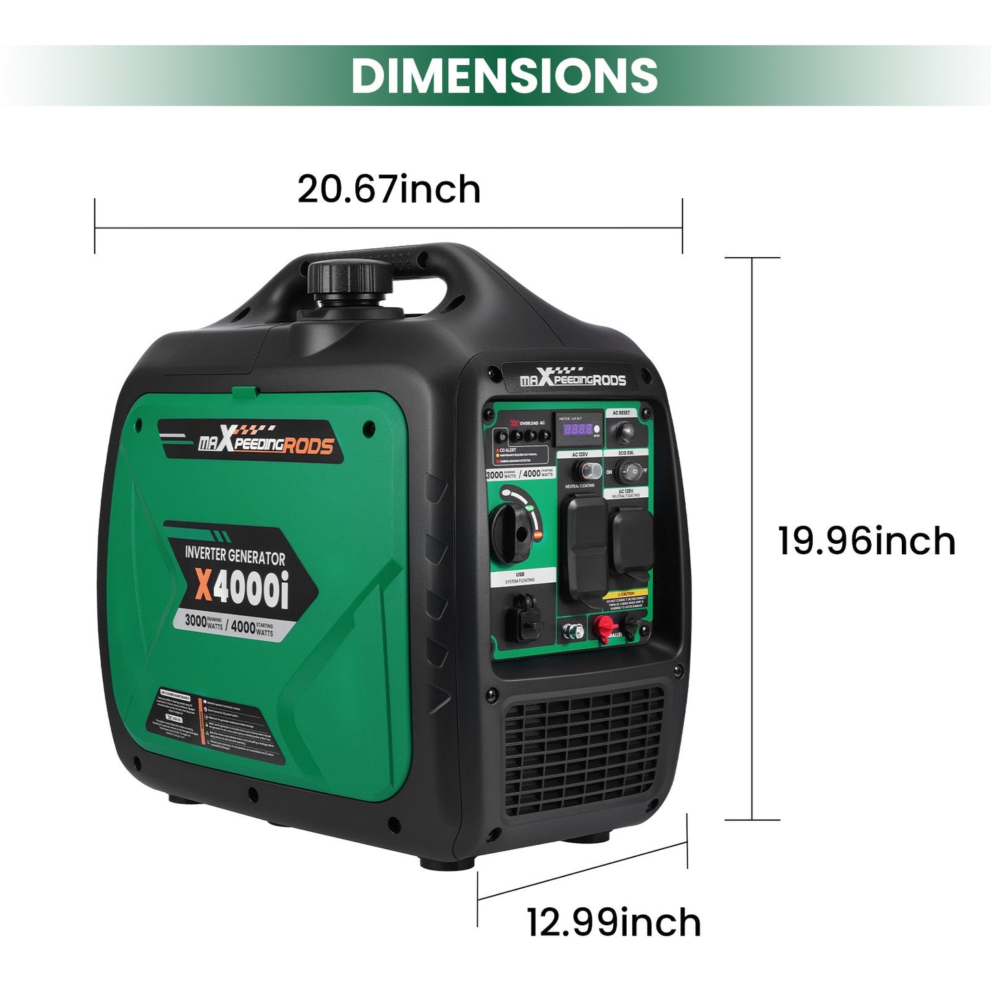 MXR X4000I - 4000 watts. Inverter Generator - Free Ship - Durvy Industrial_