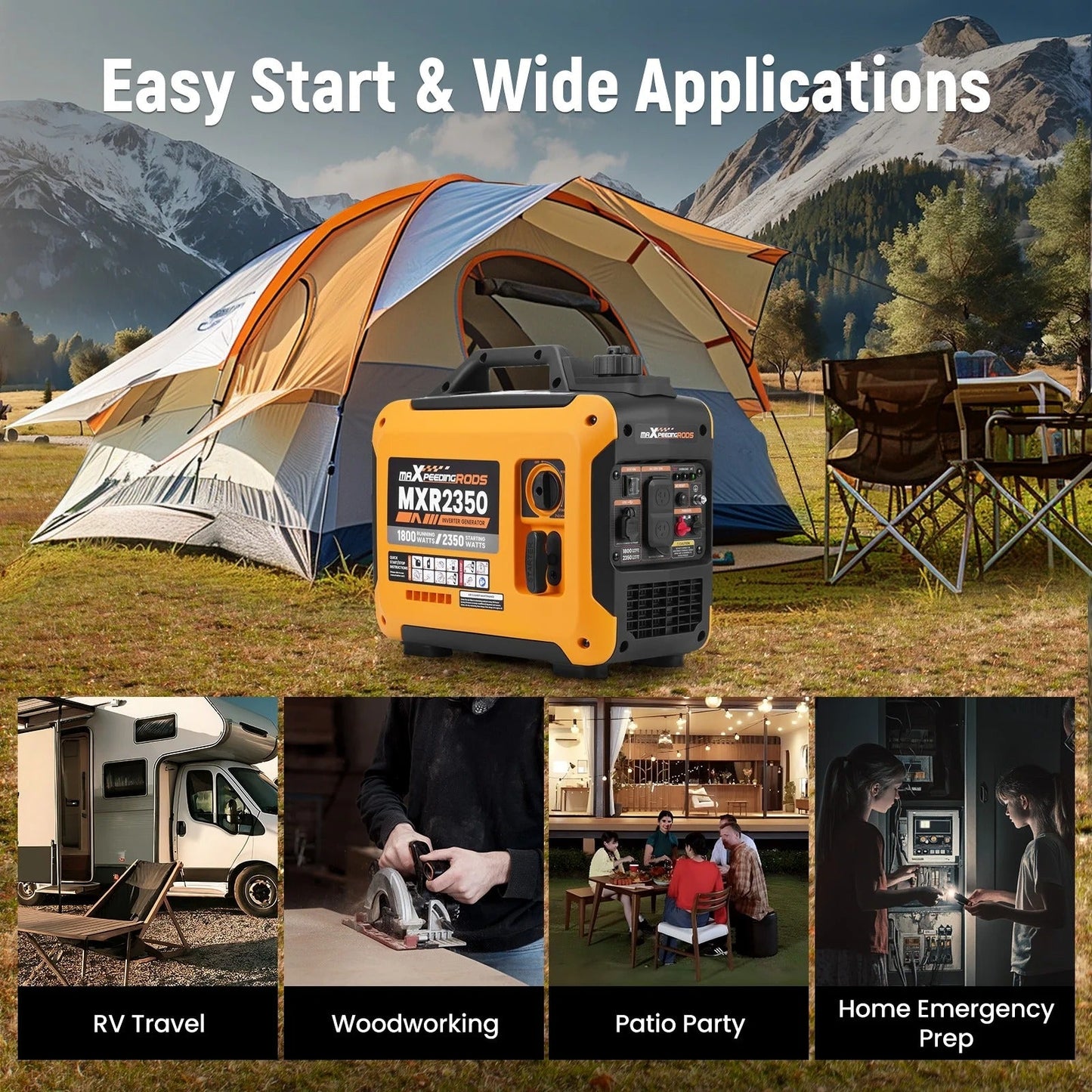 MXR2350 2350W Inverter Generator — Free Shipping to U.S. Territories - Durvy Industrial_