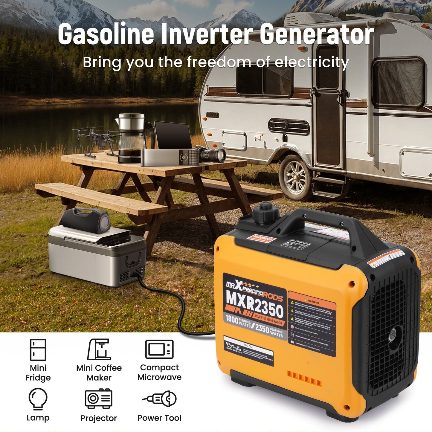 MXR2350 2350W Inverter Generator — Free Shipping to U.S. Territories - Durvy Industrial_