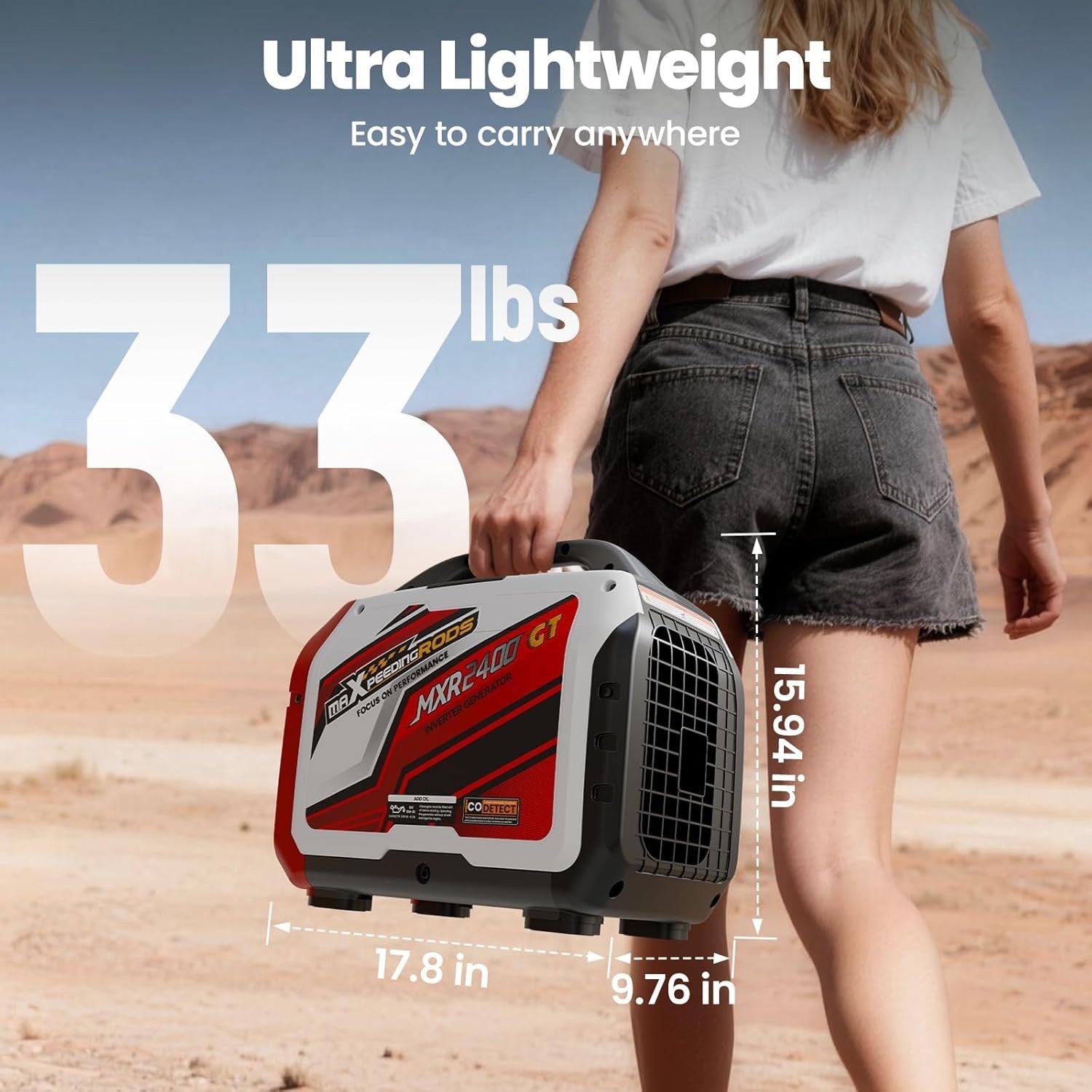 MXR2400GT 2400W Inverter Generator. Ultra - Light. - Durvy Industrial_