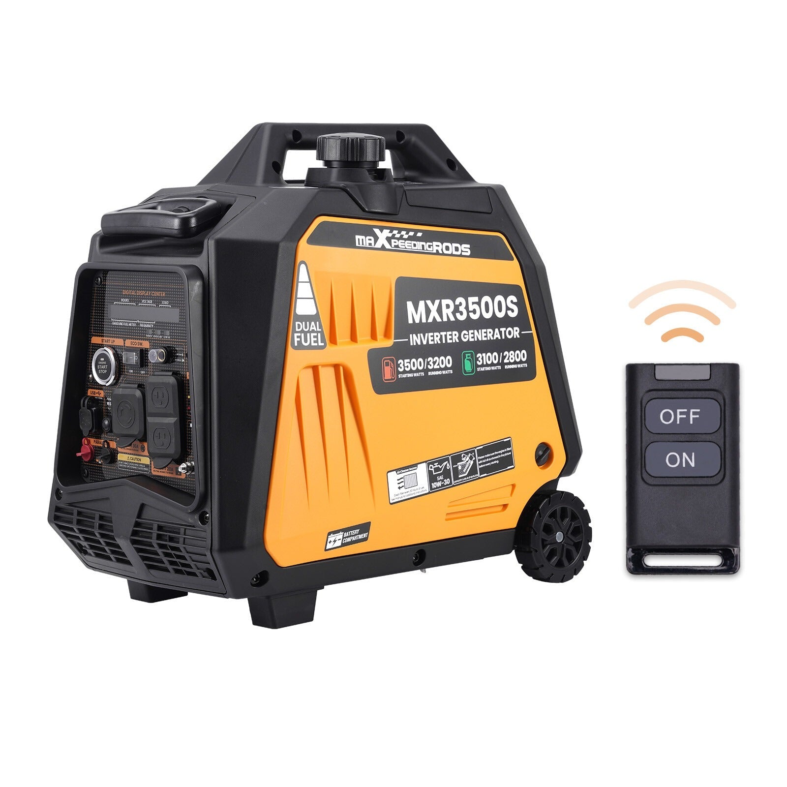 MXR3500S 3500W Dual - Fuel Inverter Generator - Remote Start - Durvy Industrial_