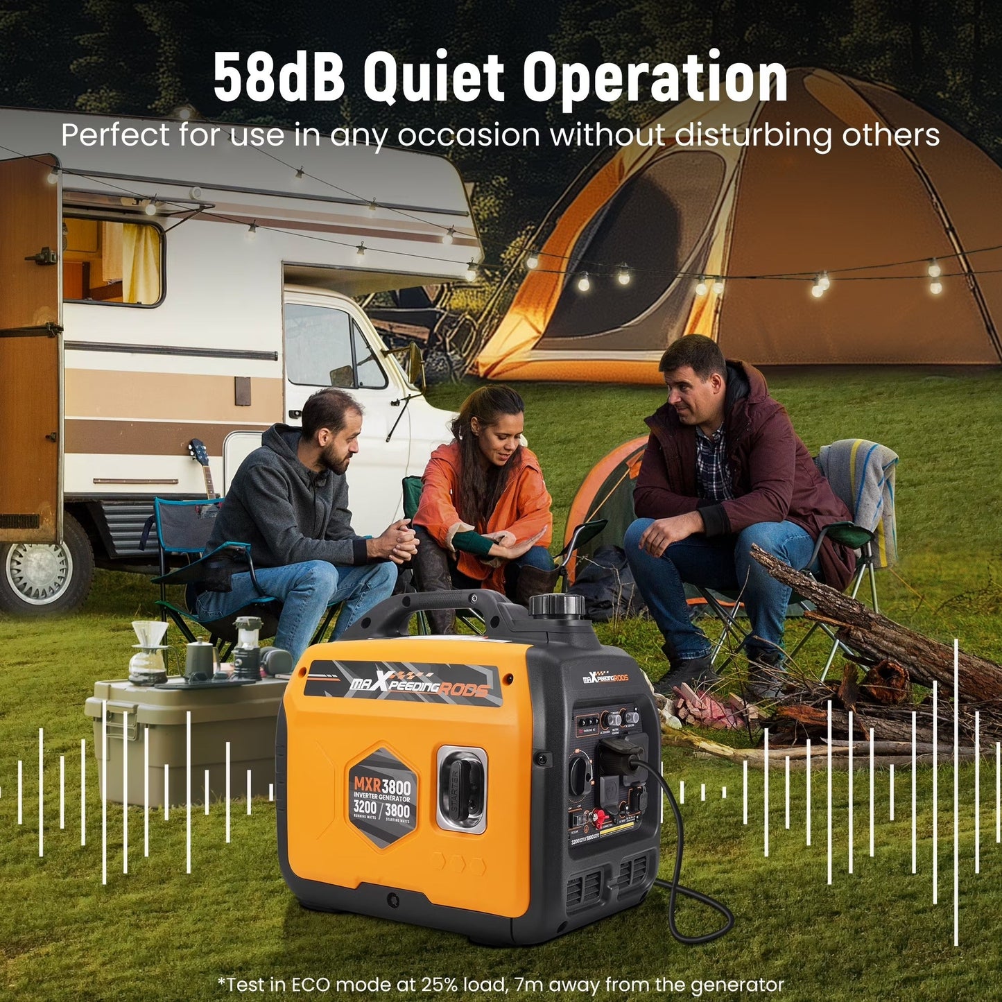 MXR3800 3800W Gas Powered Inverter Generator - Durvy Industrial_