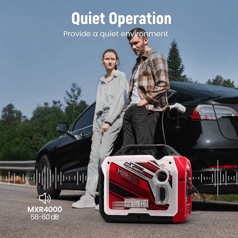MXR4000 Portable Inverter Generator - Gas Powered, Quiet Operation - Durvy Industrial_
