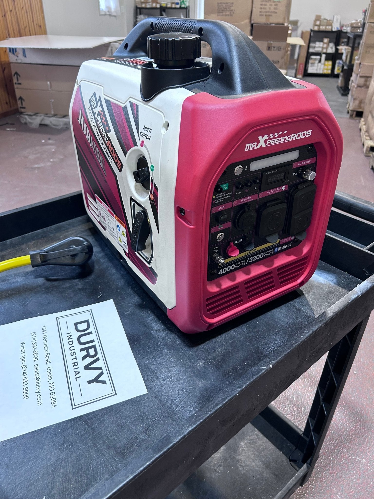 MXR4000 Portable Inverter Generator - Gas Powered, Quiet Operation - Durvy Industrial_