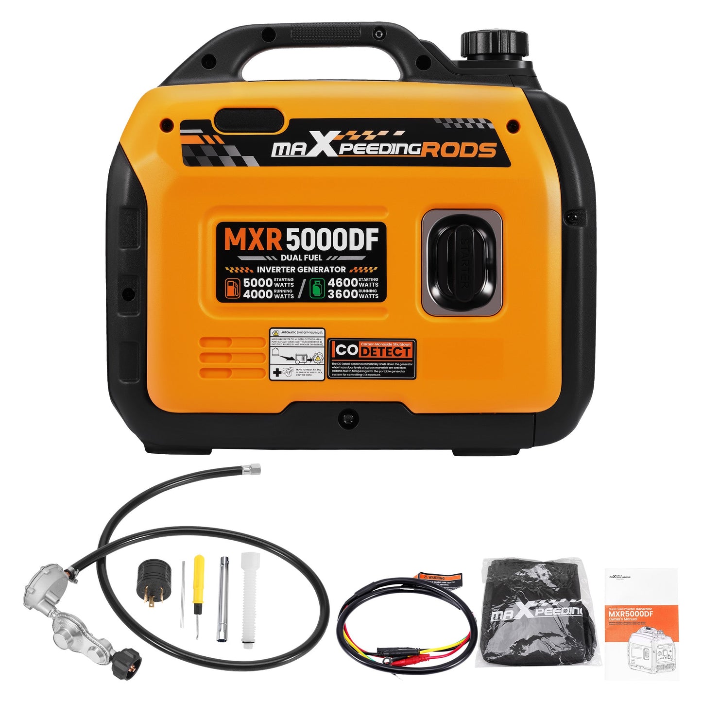 MXR5000DF - Inverter Generator - Dual Fuel (Propane - LPG) for Apartments. - Durvy Industrial_