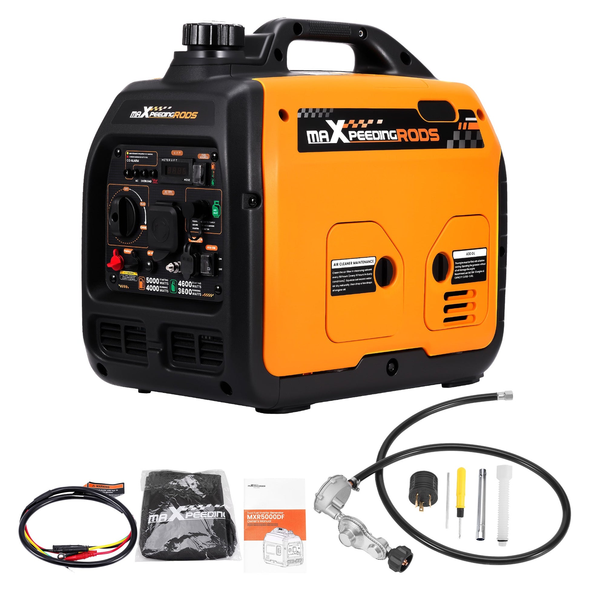 MXR5000DF - Inverter Generator - Dual Fuel (Propane - LPG) for Apartments. - Durvy Industrial_