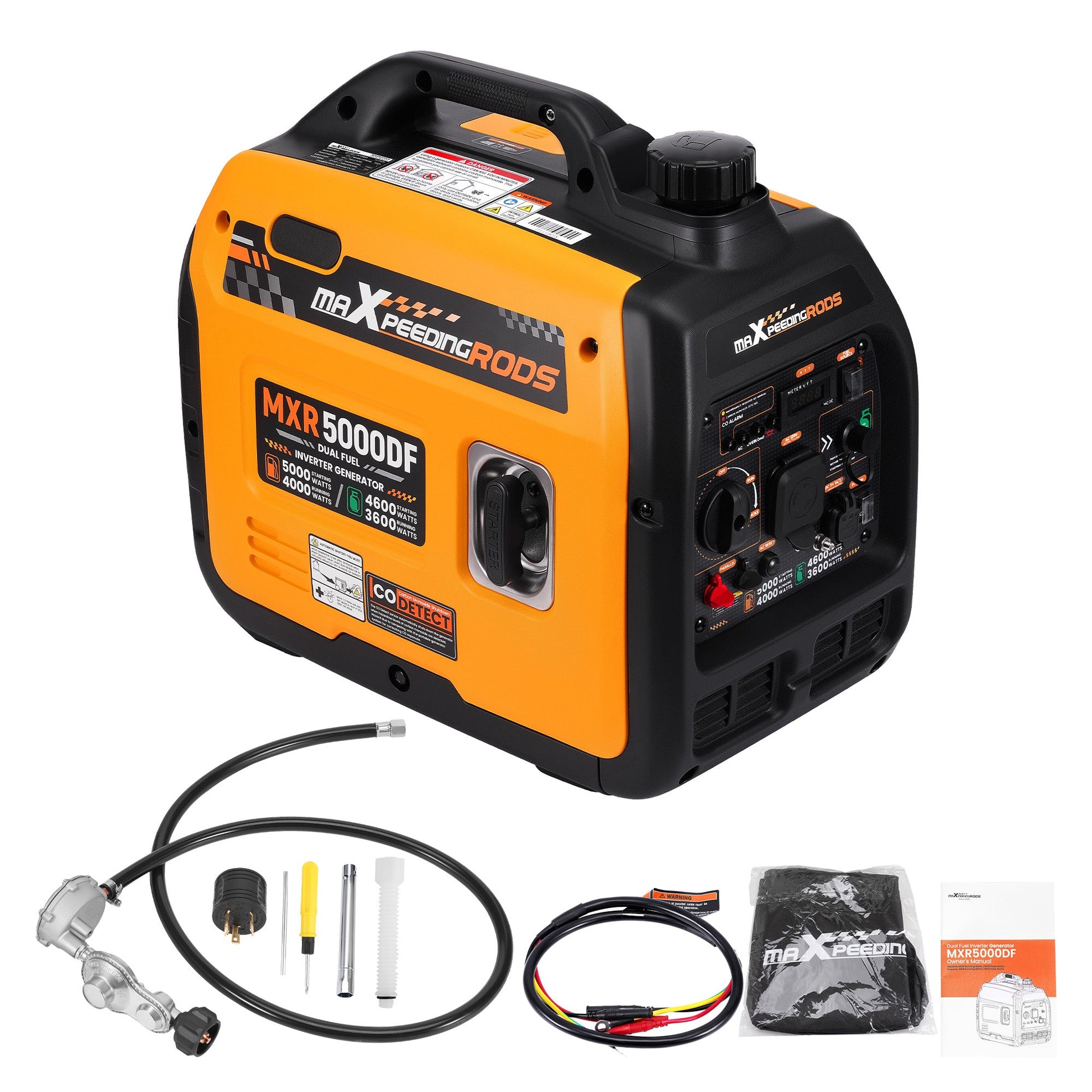 MXR5000DF - Inverter Generator - Dual Fuel (Propane - LPG) for Apartments. - Durvy Industrial_