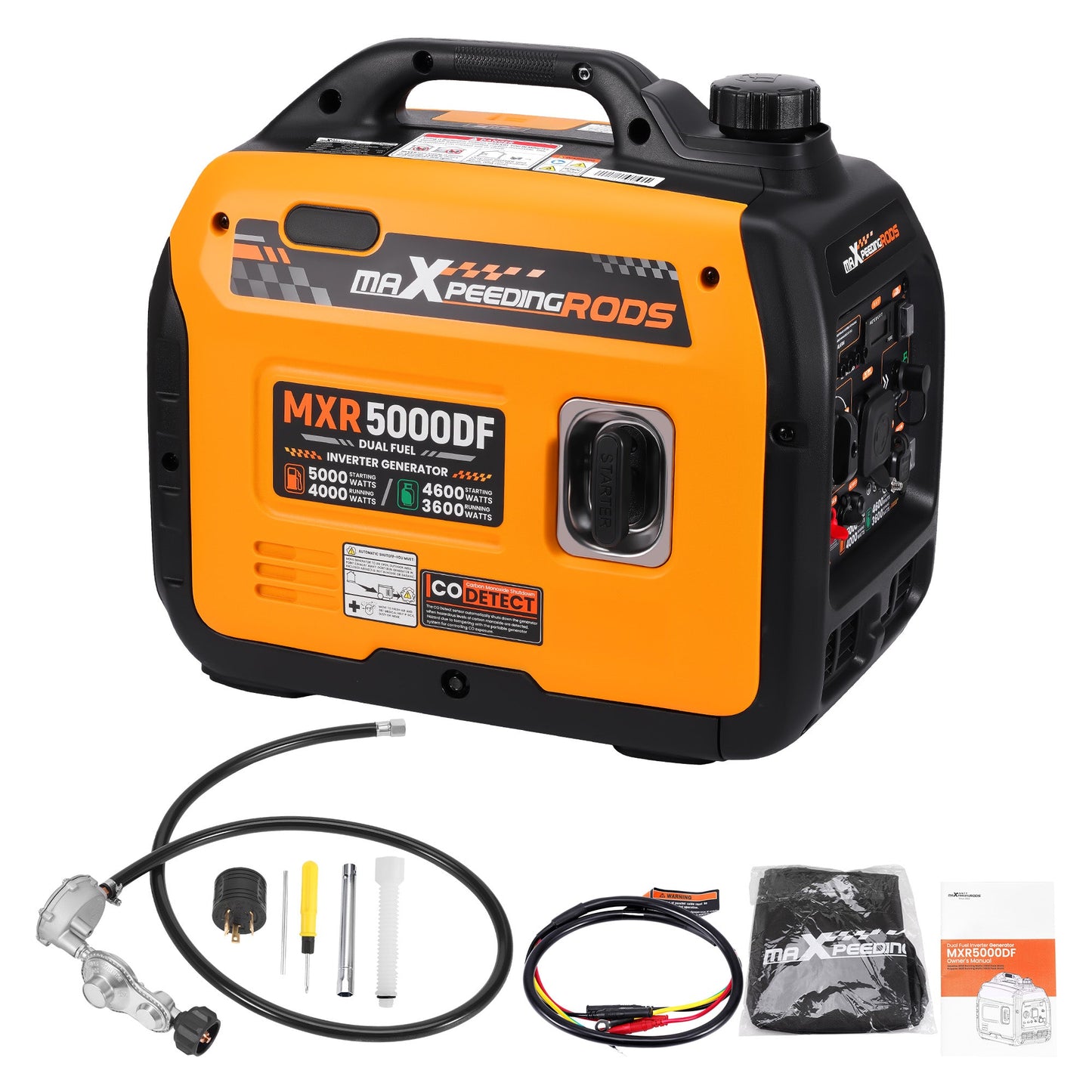 MXR5000DF - Inverter Generator - Dual Fuel (Propane - LPG) for Apartments. - Durvy Industrial_