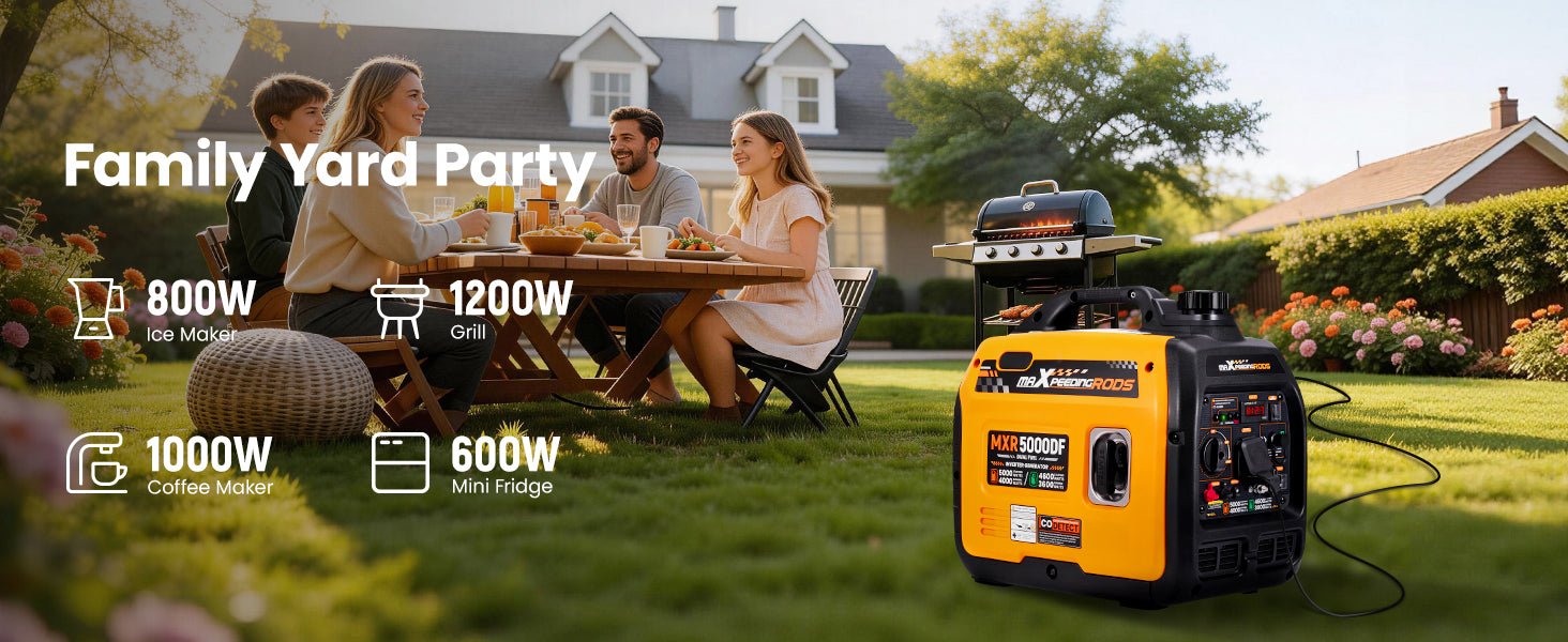 MXR5000DF - Inverter Generator - Dual Fuel (Propane - LPG) for Apartments. - Durvy Industrial_