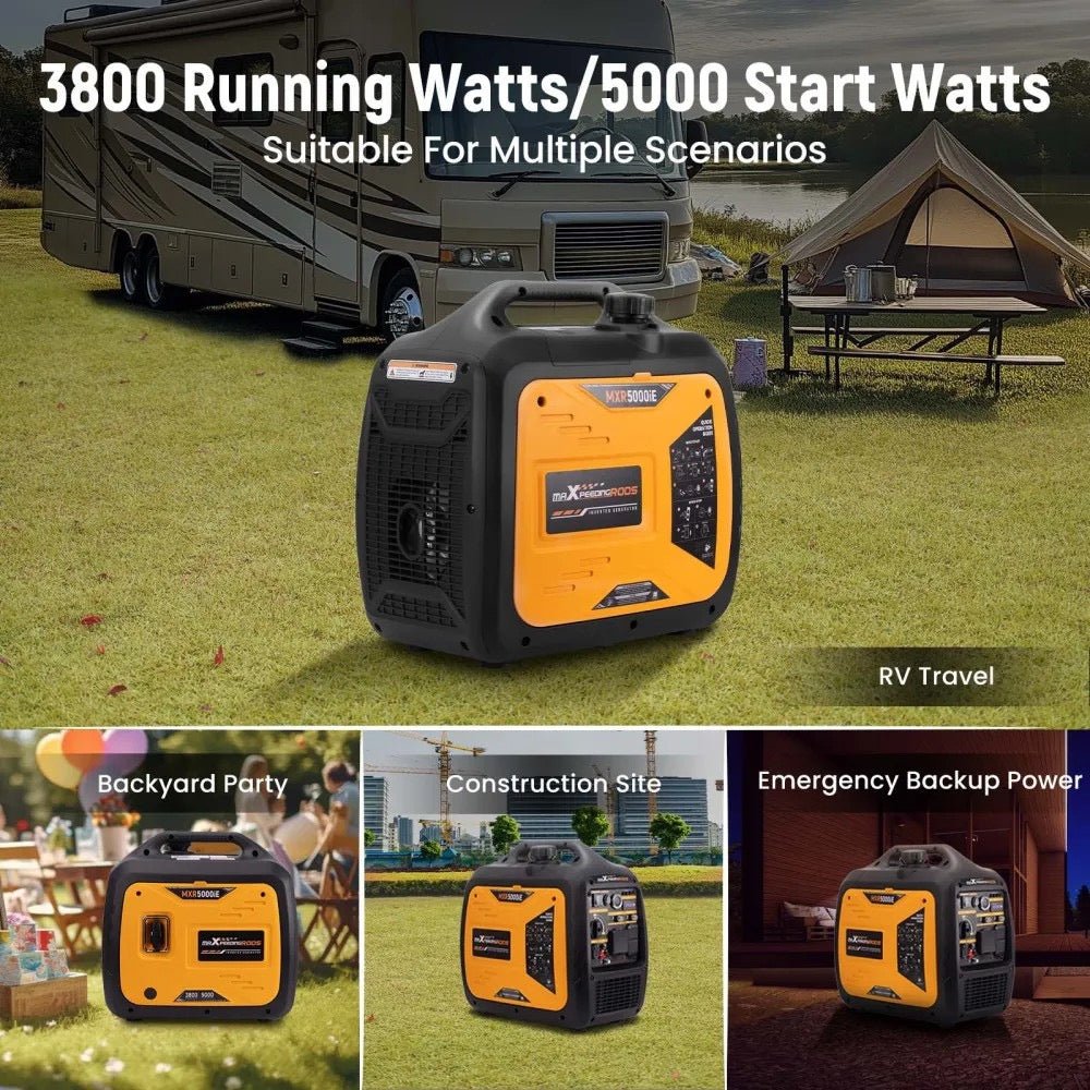 MXR5000iE 5000W Inverter Generator — USPS Priority Air Ship Included. CNMI, Guam, PR & USVI. - Durvy Industrial_