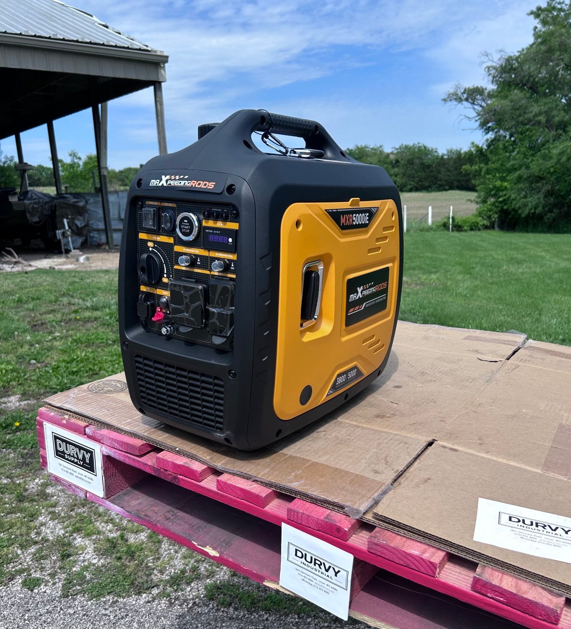 MXR5000iE 5000W Inverter Generator — USPS Priority Air Ship Included. CNMI, Guam, PR & USVI. - Durvy Industrial_