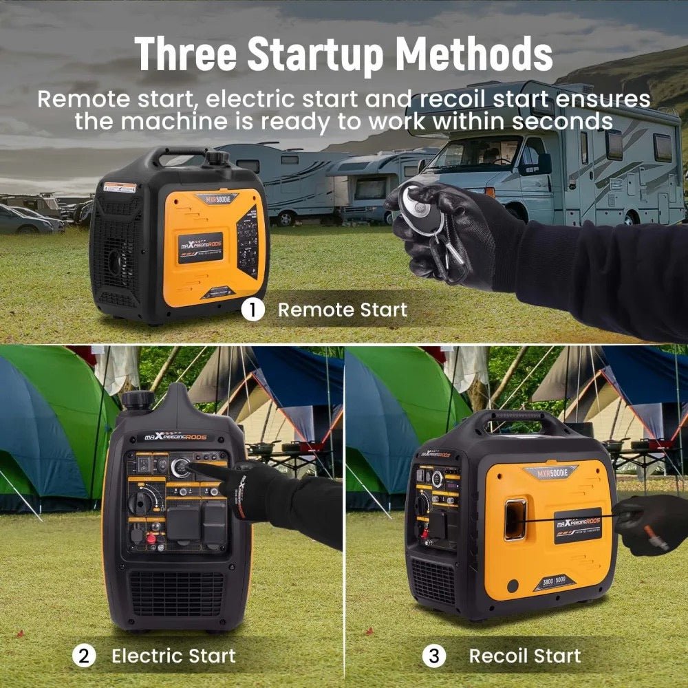 MXR5000iE 5000W Inverter Generator — USPS Priority Air Ship Included. CNMI, Guam, PR & USVI. - Durvy Industrial_