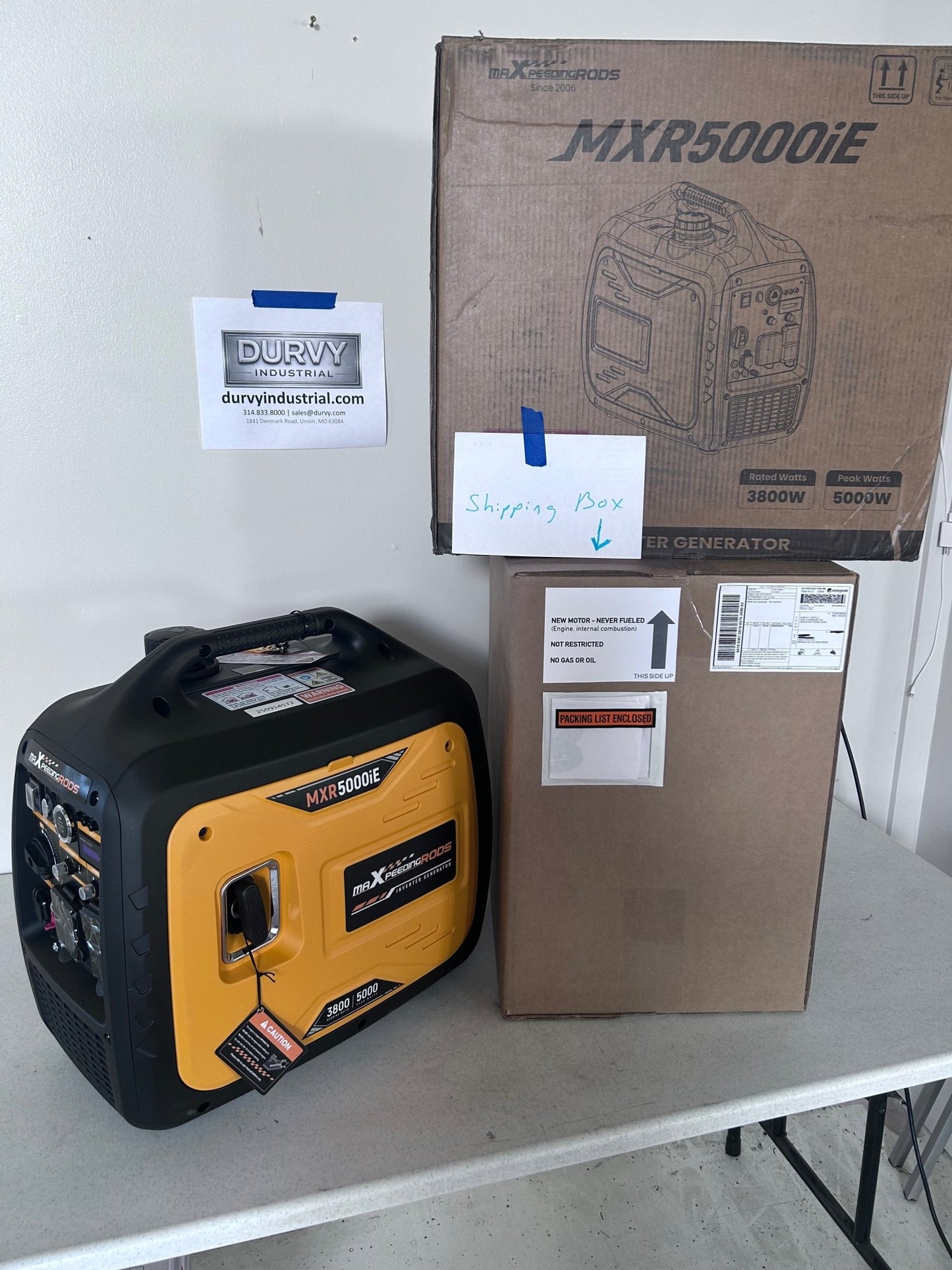 MXR5000iE 5000W Inverter Generator — USPS Priority Air Ship Included. CNMI, Guam, PR & USVI. - Durvy Industrial_
