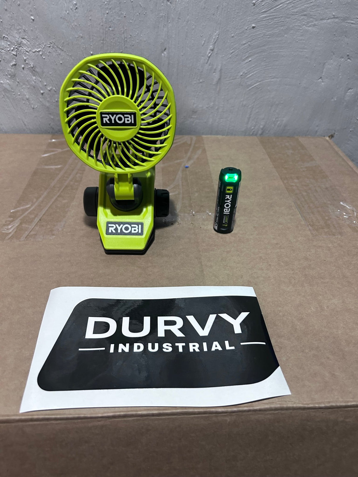 Ryobi Fan. Pick up in Saipan. (New). 1 Fan with 1 battery and charger. - Durvy Industrial_